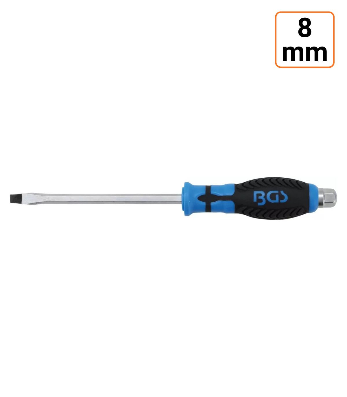 Tournevis plat 8 mm avec 6 pans extérieur