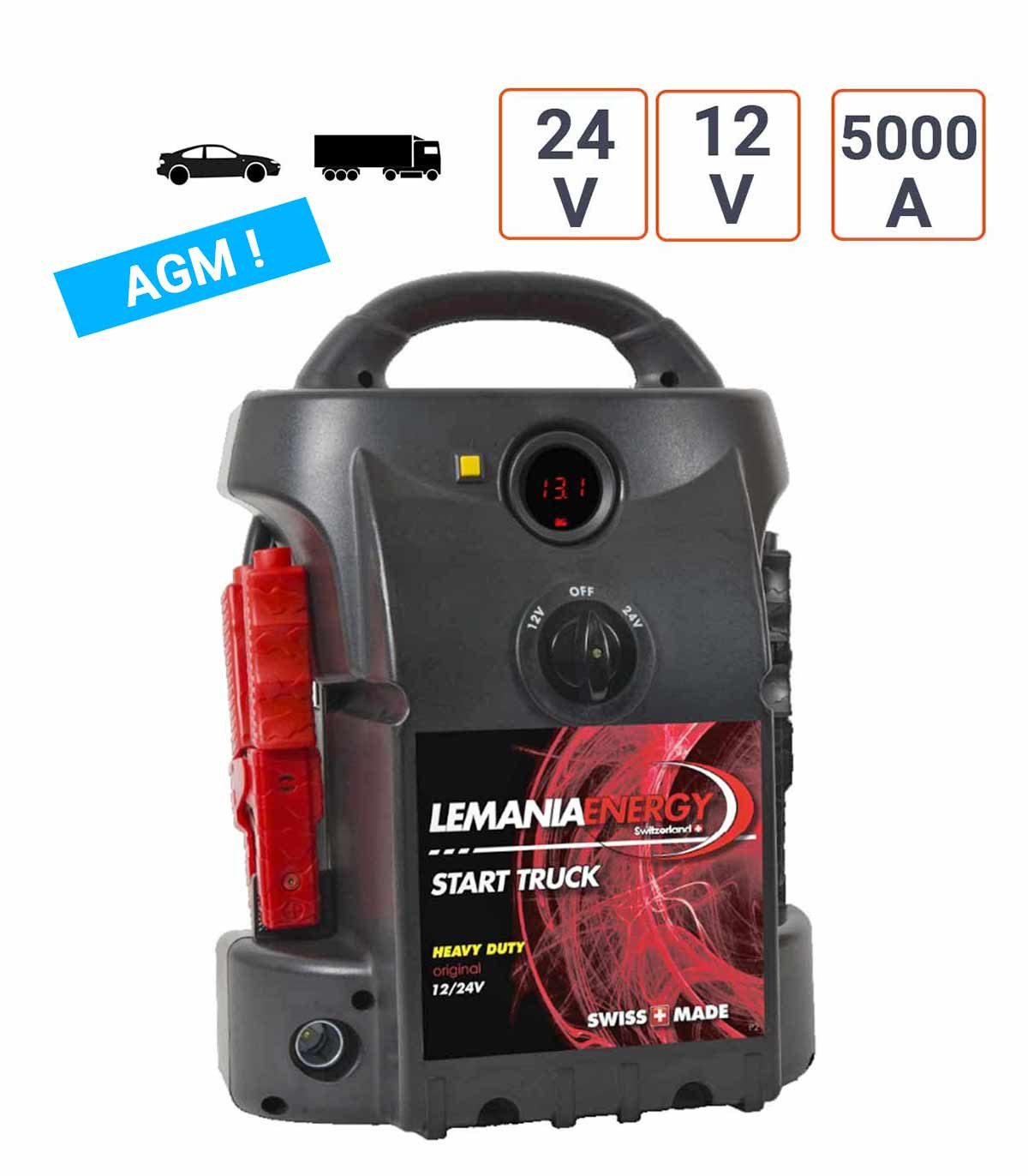 Booster Lemania 12V et 24V et 5000 A de Qualité Suisse