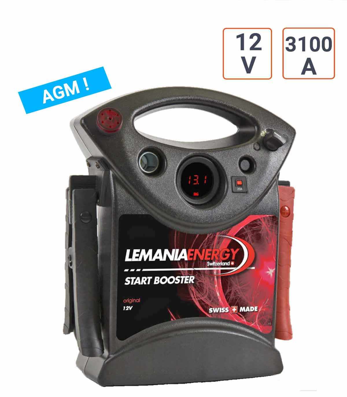 Booster Lemania 12V et 3100 A de Qualité Suisse