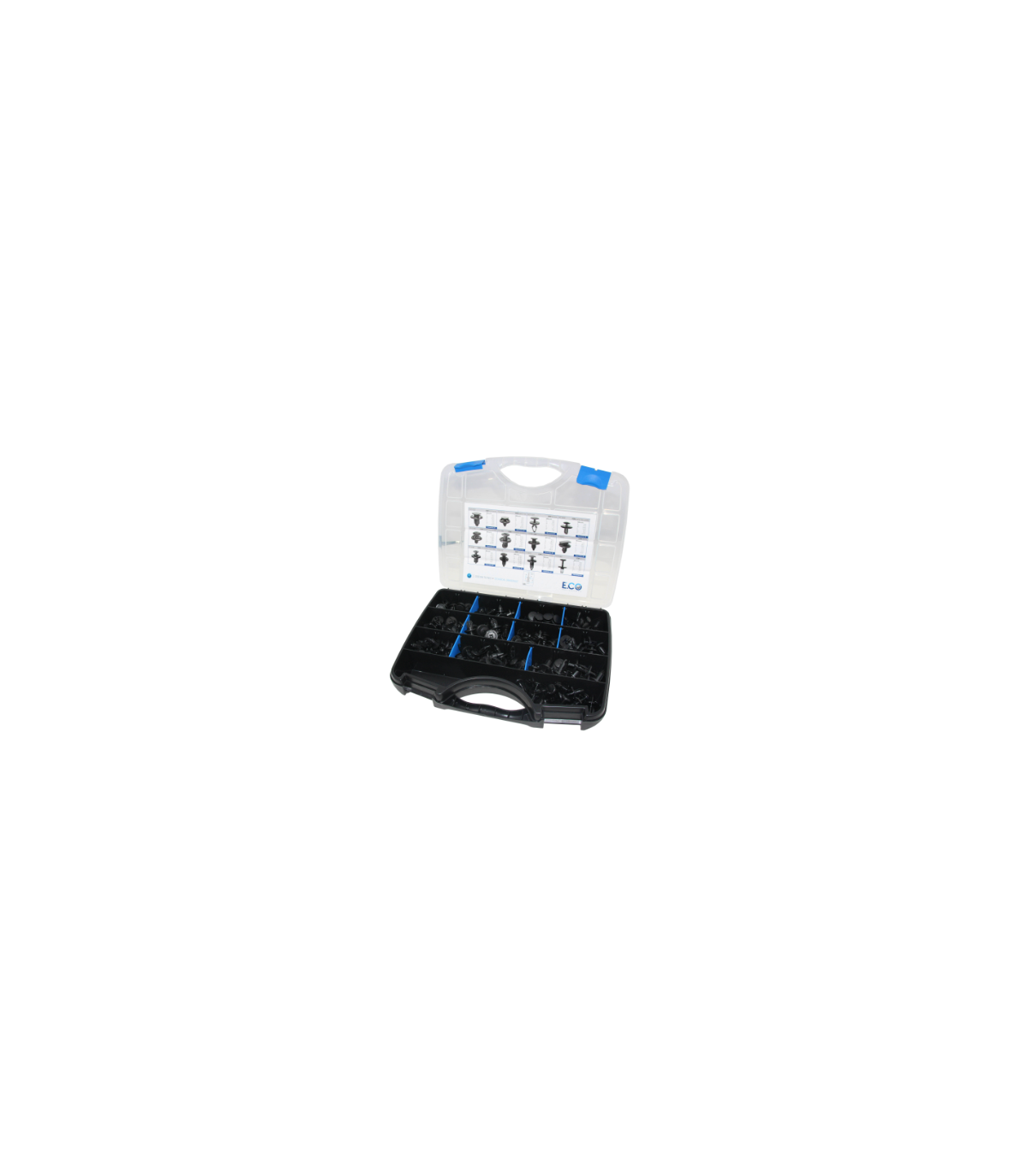 Valisette rivets plastique 240pcs