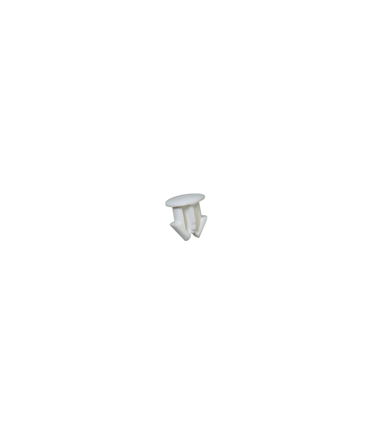 Sachet 25x rivet plastique plaque d'immat. Blanc