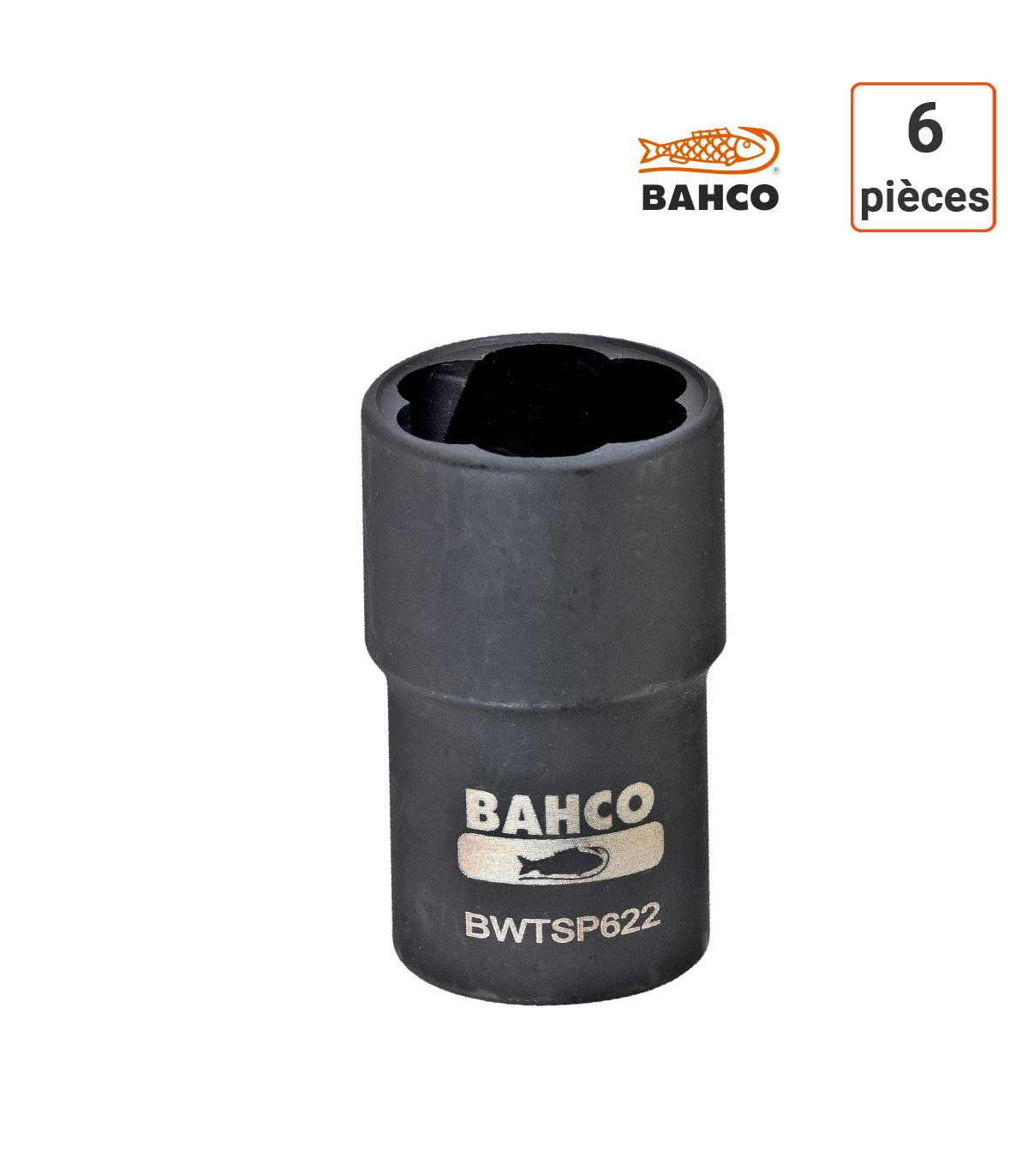 Coffret 5 douilles spiralées de torsion pour écrous antivol BAHCO