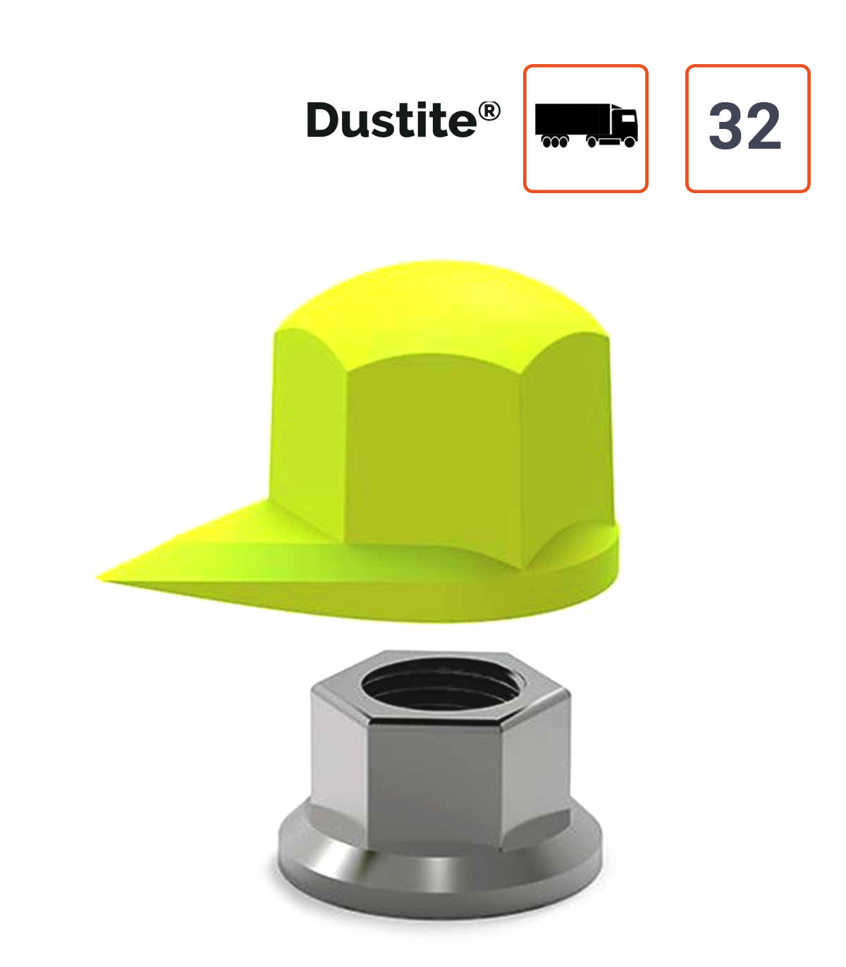 Dustite 32 mm Témoin de desserrage de roue PL par 50 ex.