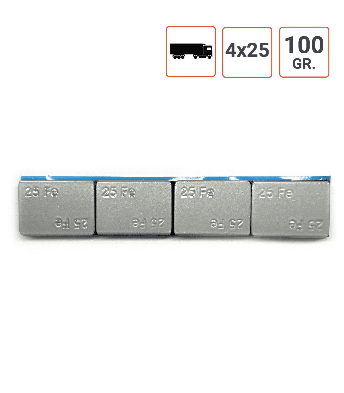 Masses adhésives Poids Lourds 100 Gr (4 X 25)