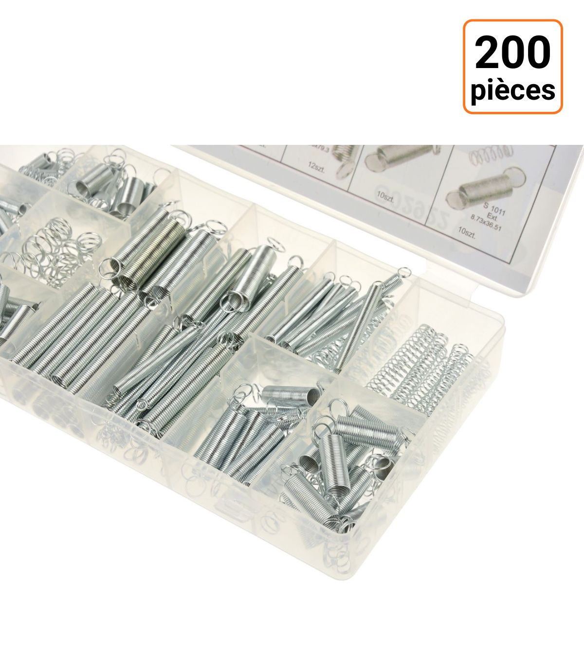 Coffret assortiment de 200 ressorts