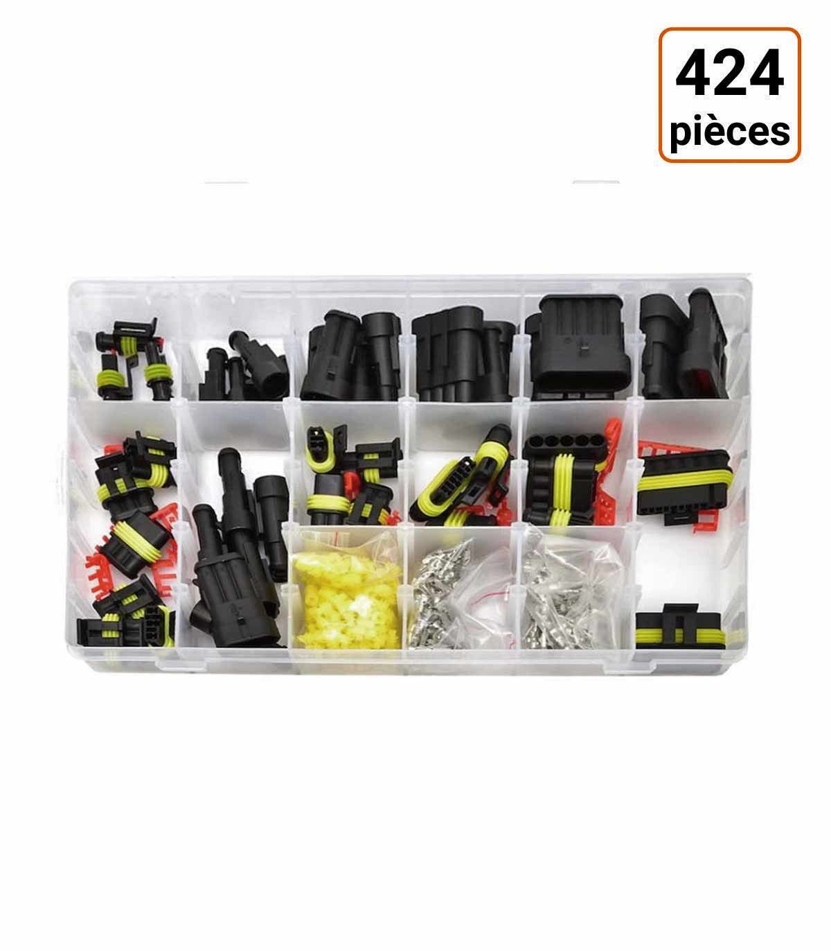Lot de 424 connecteurs électriques