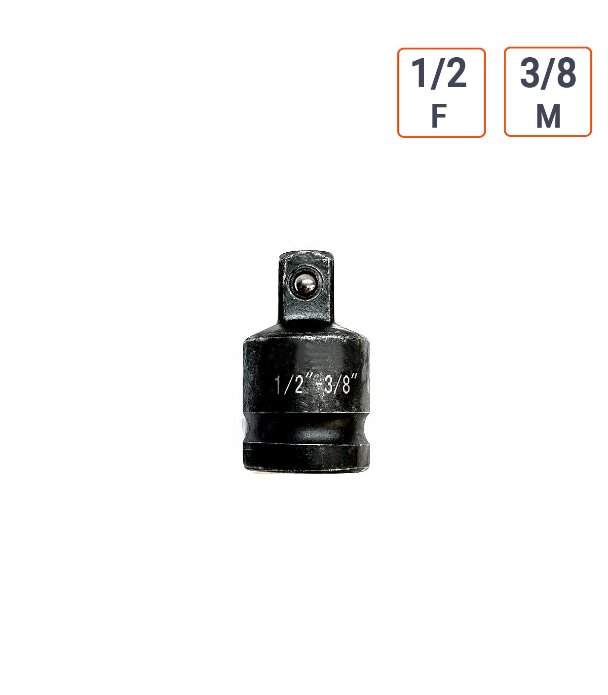 adaptateur réducteur douille à chocs 1/2 F vers 3/8 M