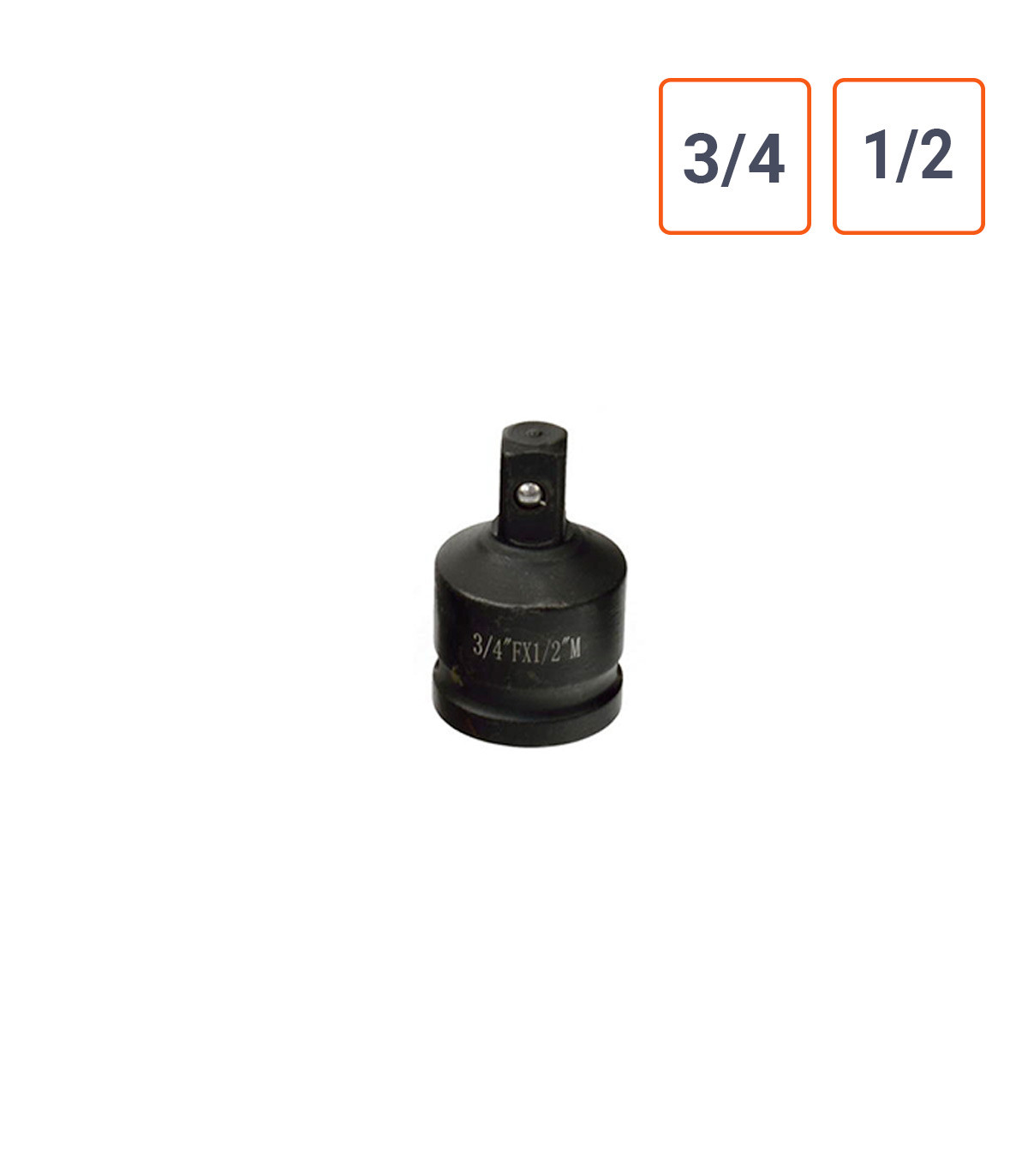 adaptateur réducteur douille à chocs 3/4 femelle vers 1/2 male