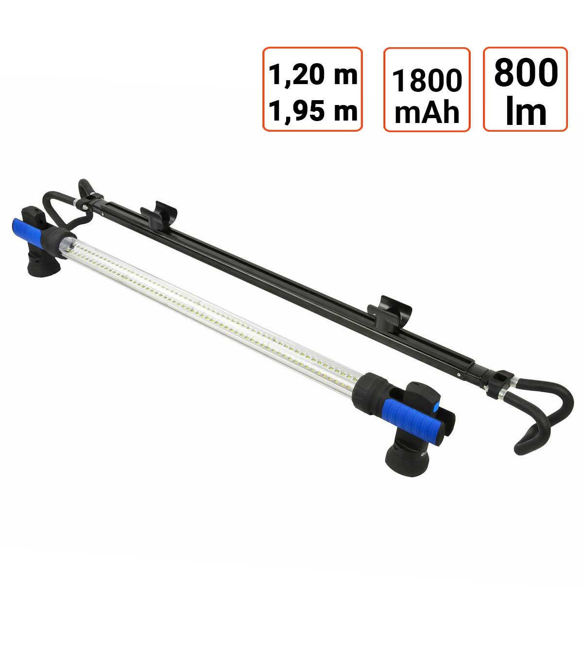 Rampe 120 LED de Capot moteur sans fil jusqu'à 1,95m