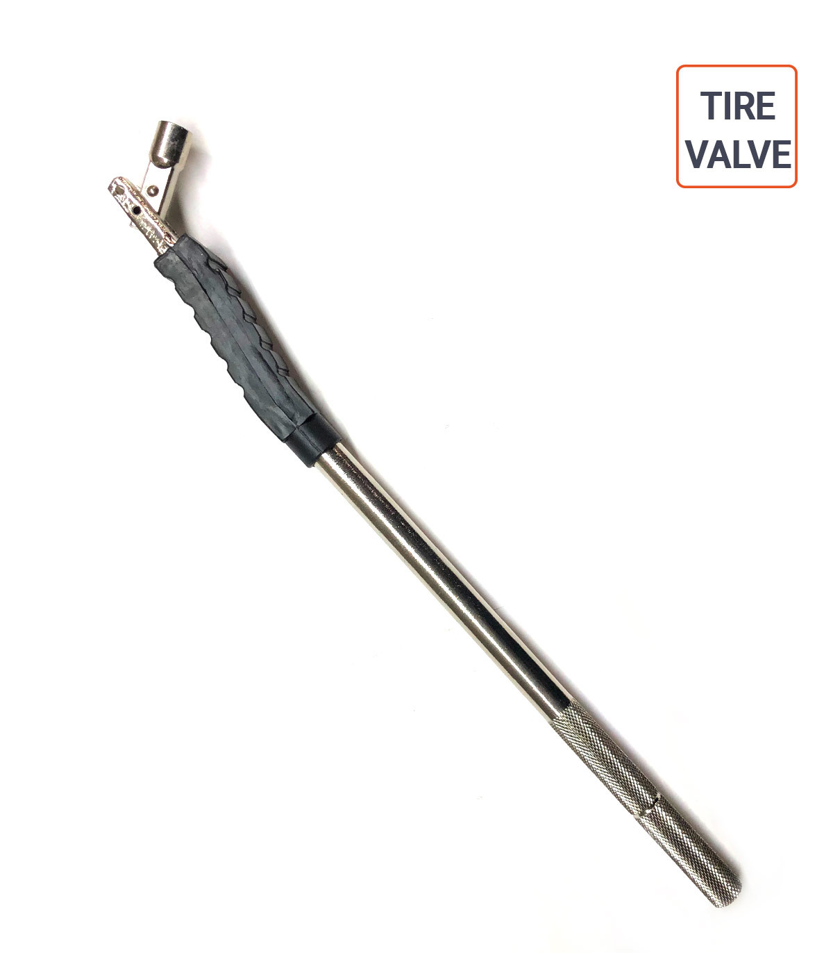 Tire valve métal avec sa protection plastique