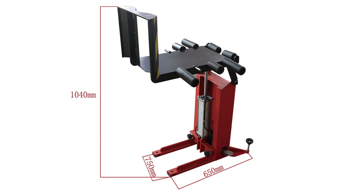 Lève-roue pour démonte-pneus HG-150 — Dimensions (plan coté)