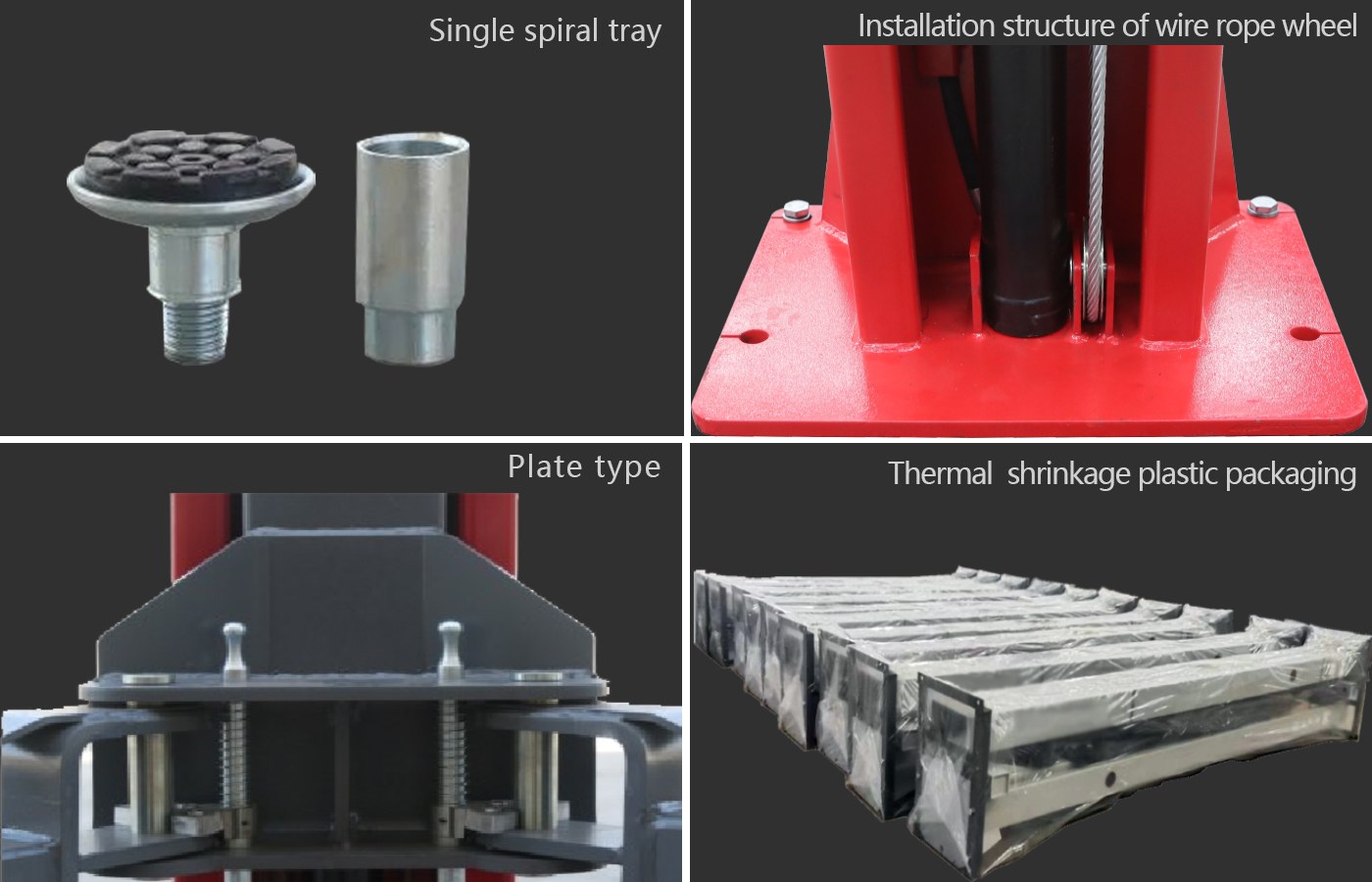 Pont 2 colonnes sans embase à déverrouillage électrique HG-2L-50C — Détails du produit