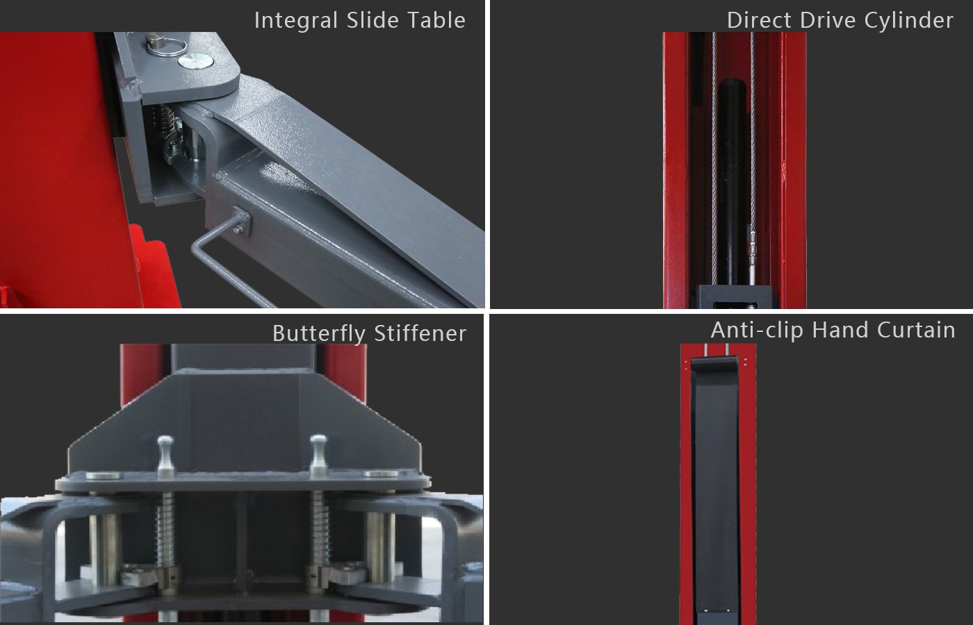 Pont 2 colonnes sans embase à déverrouillage électrique HG-2L-80C — Détails du produit