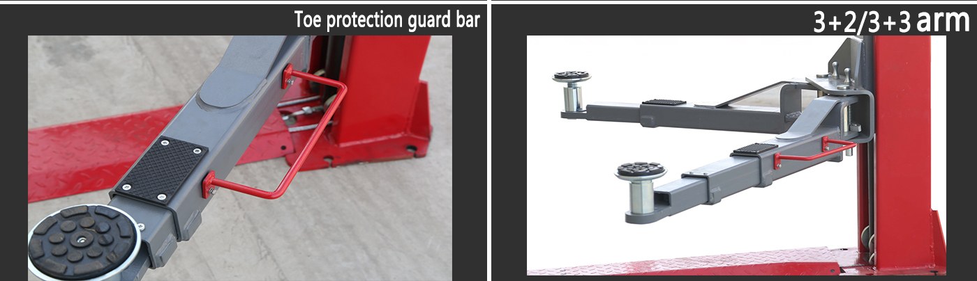 Pont 2 colonnes à déverrouillage manuel bilatéral HG-2ZB-40C — Options