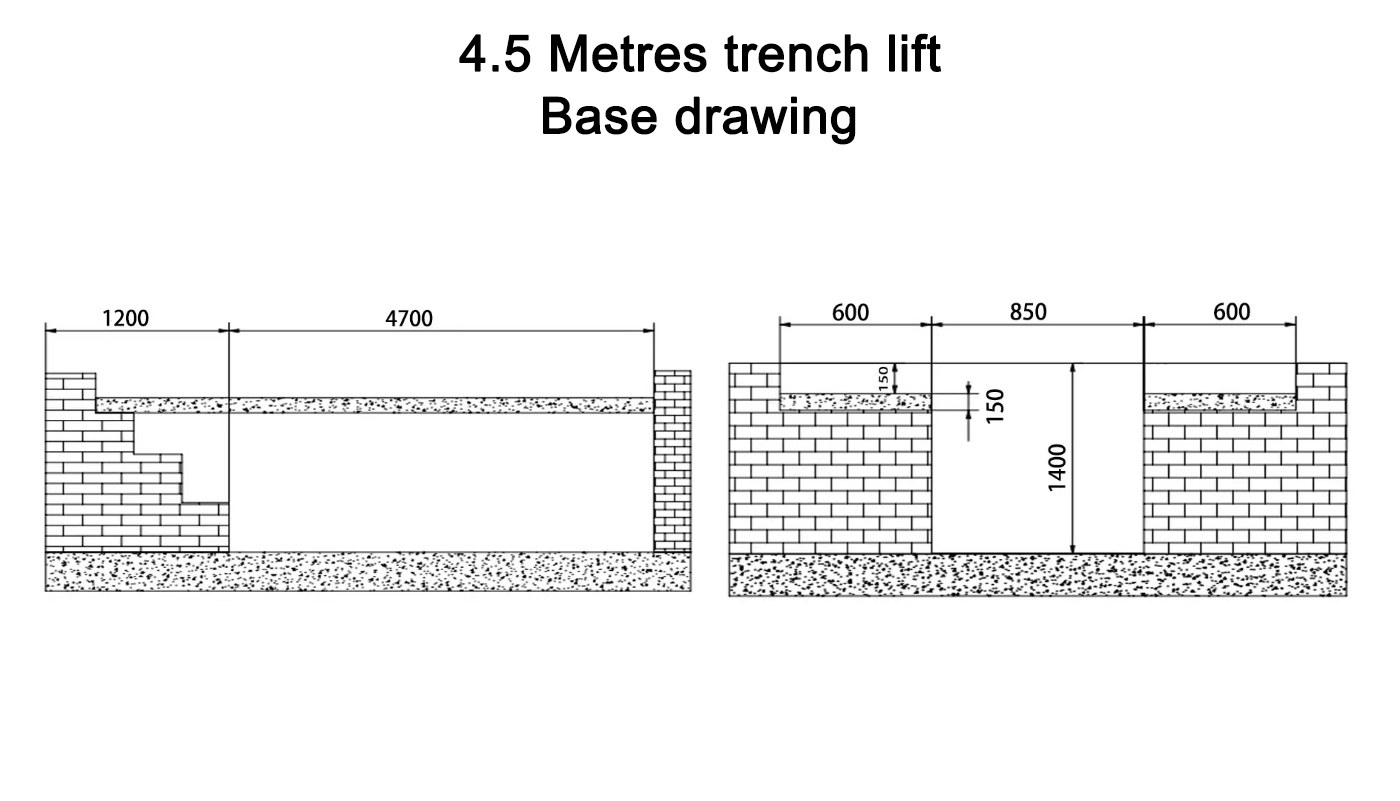 Pont de fosse HG-DG-35A — Plan d'implantation
