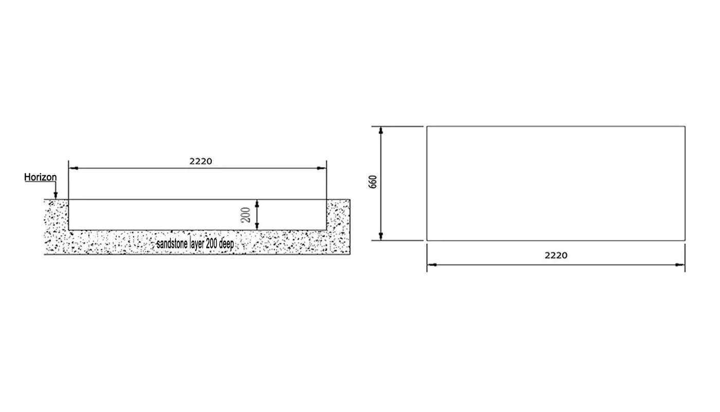 Pont élévateur moto HG-XM-5A — Plan d'implantation