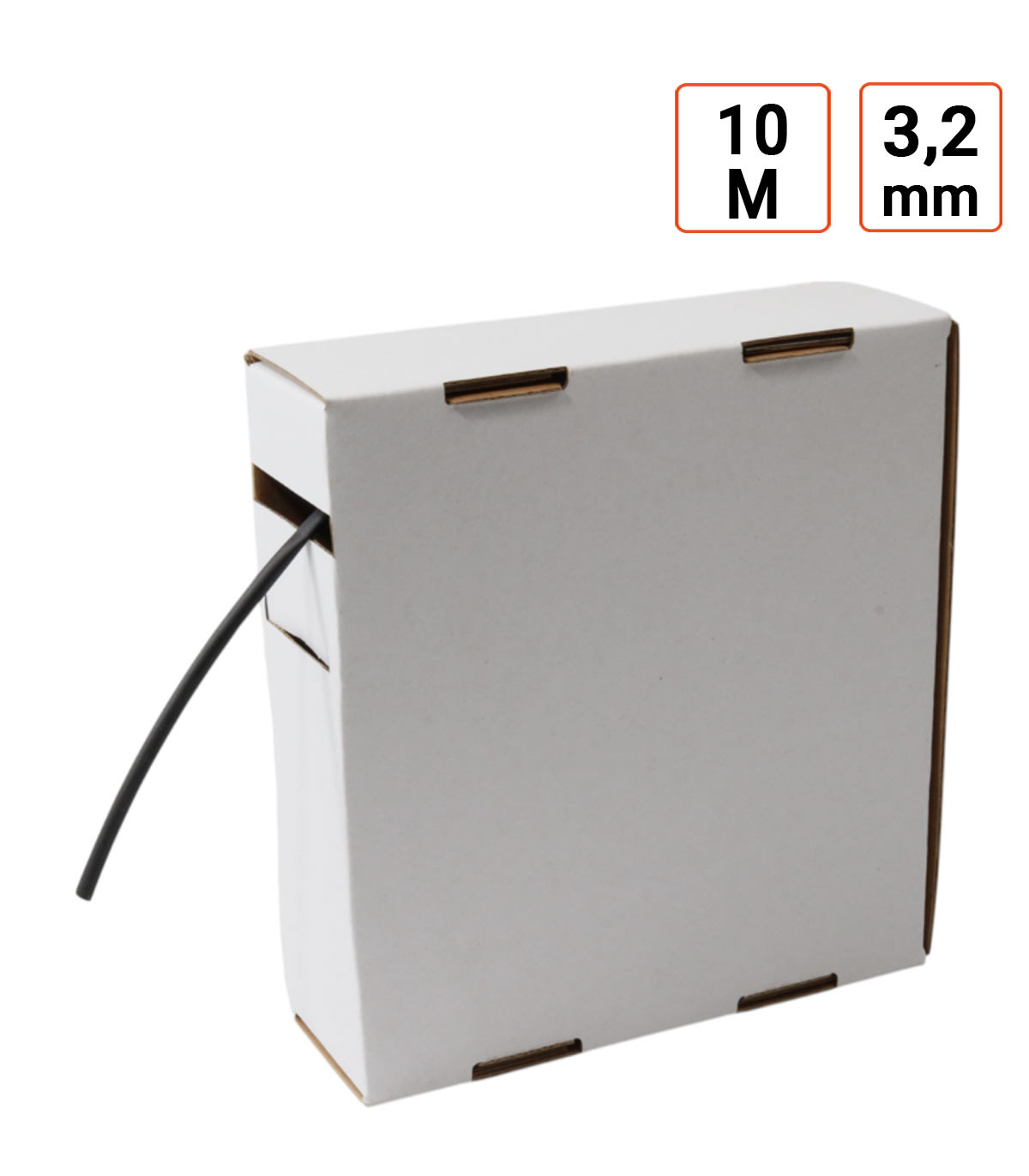 Gaine thermorétractable diamètre 3.2 mm en boite de 10 m