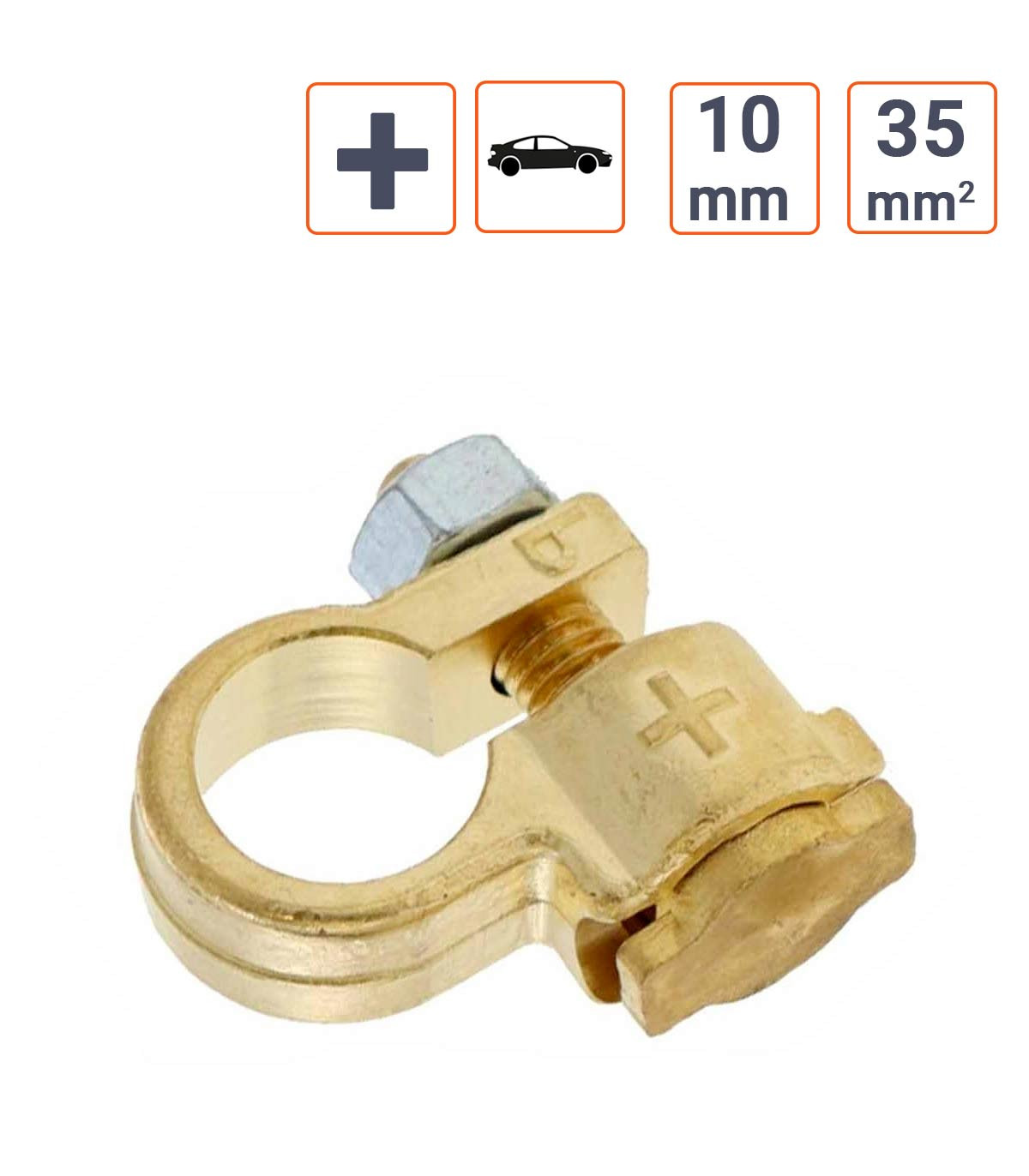 Cosse collier de batterie VL Positif 10mm 35mm²