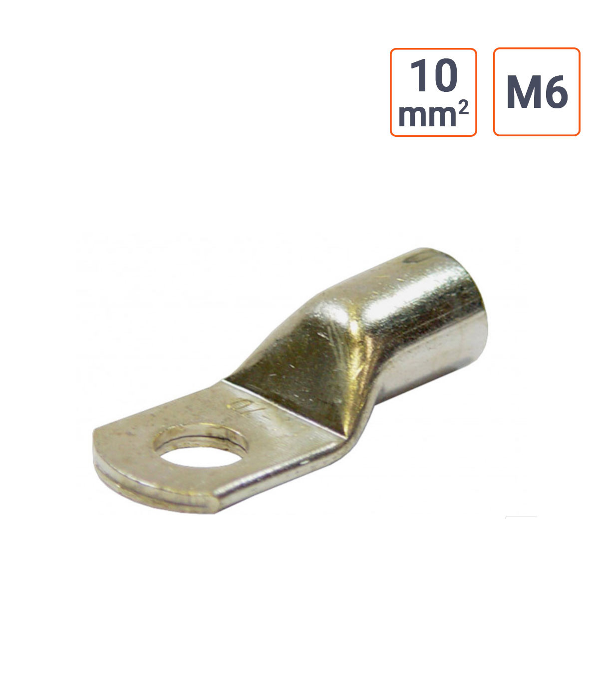 Cosse à souder - sertir 10 mm type M6 sachet de 25 pièces