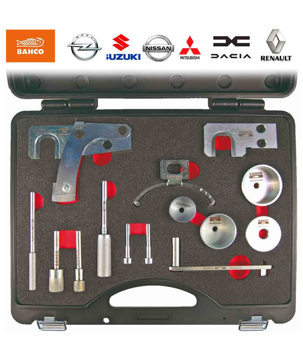 Coffret BAHCO calage distribution Renault Dacia Nissan 1.5-1.9-2.2-2.5 Diesel