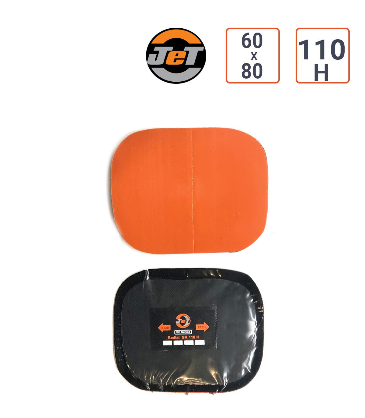 Emplâtre radial SR110 H en 80x60 mm JET par 10 ex.