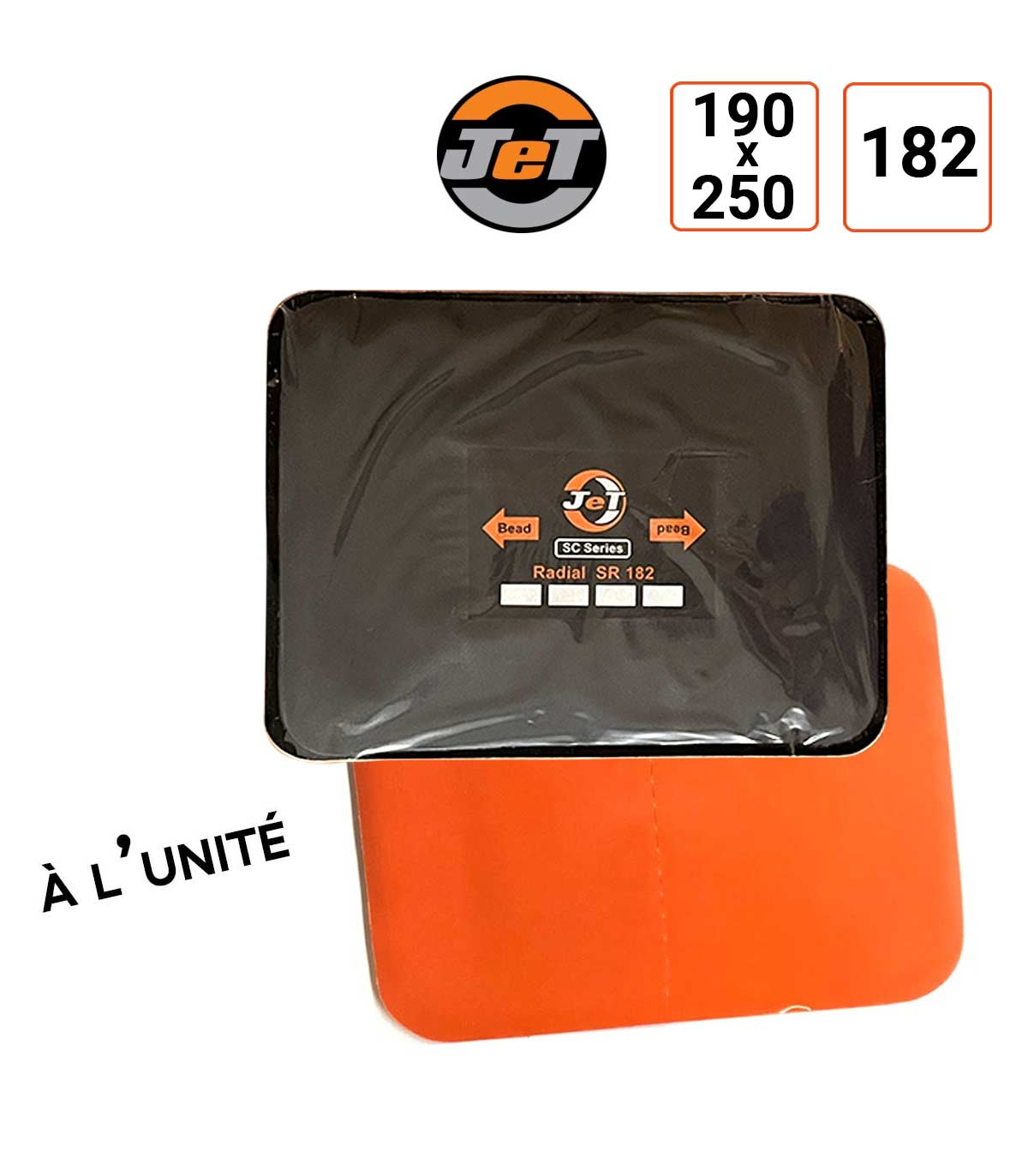 Emplâtre radial SR182 en 190x250 mm JET A L'UNITE