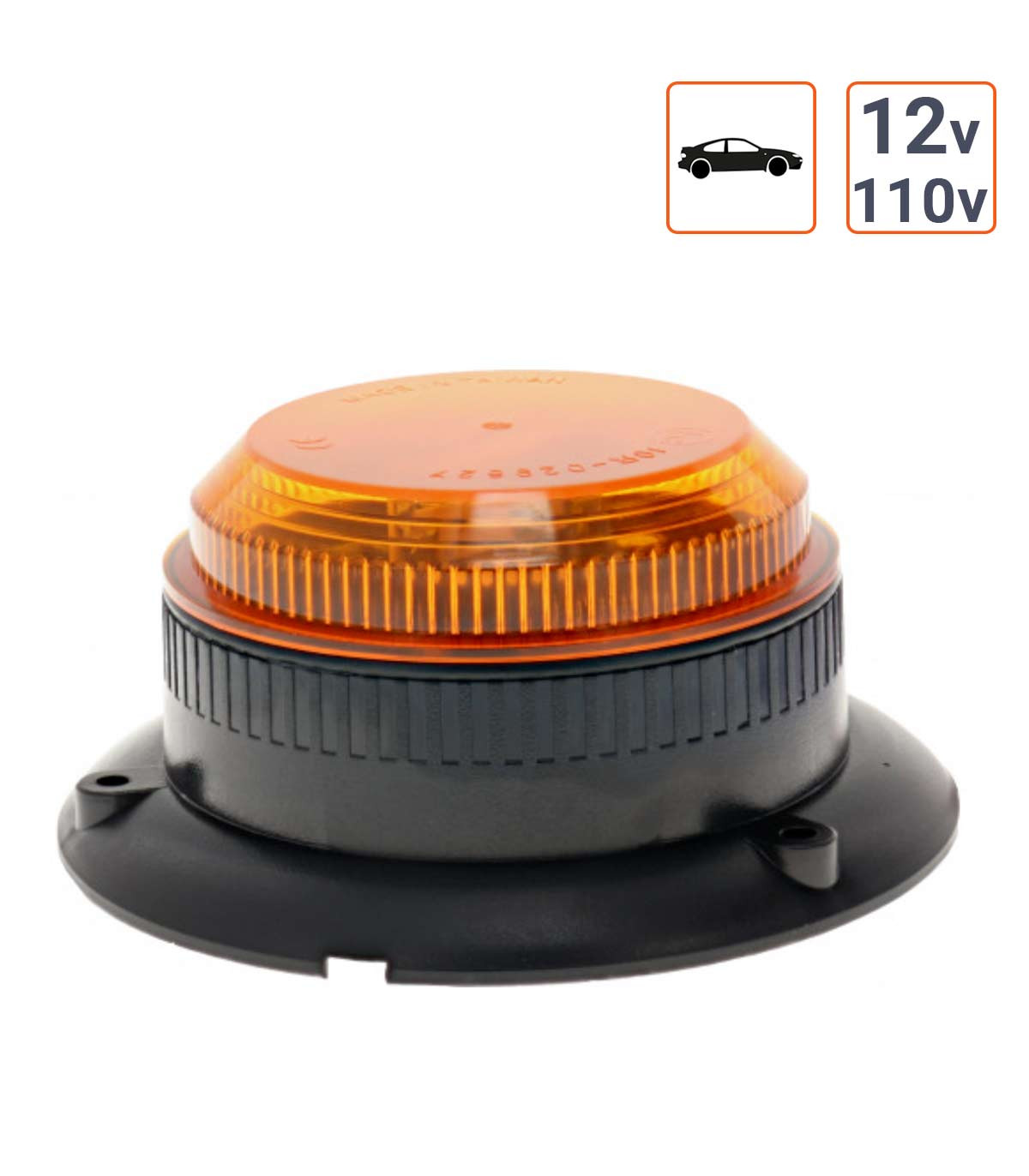 Feux à éclats Miniflash 12V ou 110V fixation à plat.