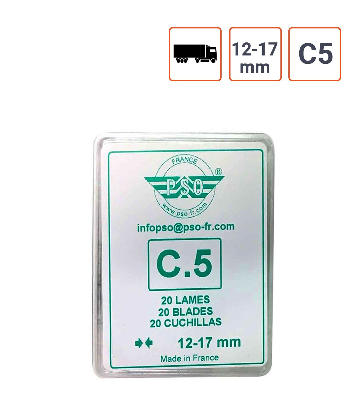 Lame à Retailler C5 de PSO - boite de 20 lames.