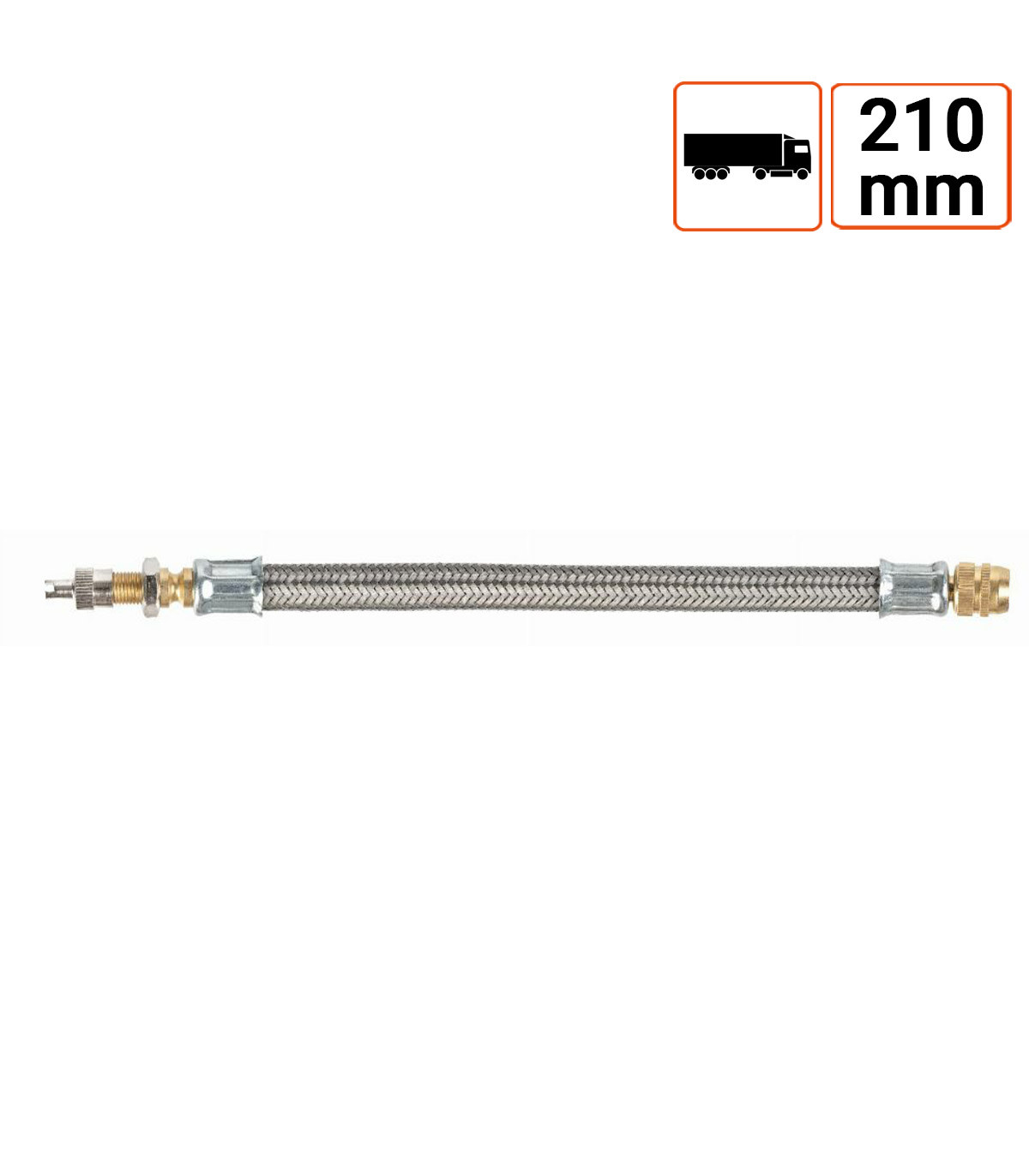 Rallonge de valve en caoutchouc renforcée 210mm par 10 ex.