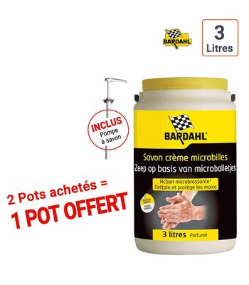 2 Savons Liquides Bardahl microparticules 3 L achetés + 1 offert