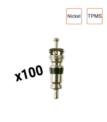 Obus valves en NICKEL pour TPMS par 100 ex.