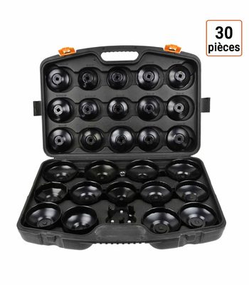 Coffret 30 cloches à filtres à huile