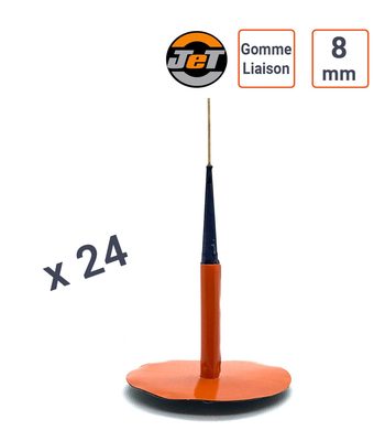 Chevilles Champignon 8mm + gomme de liaison JET par 24 ex.