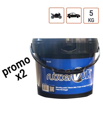 Pack de 2 Graisses de montage pneu NOIRES en 5Kg.