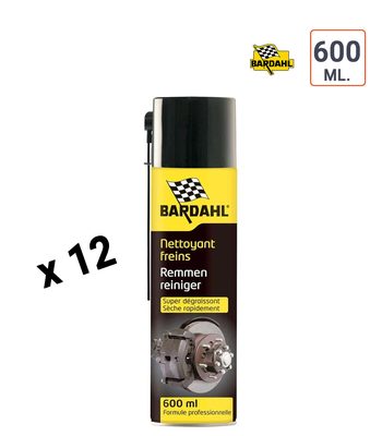 CARTON de 12 Nettoyant freins BARDAHL 600ML