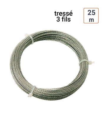 fil d'acier découpe pare-brise 25 m
