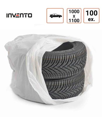 Lot de 100 Sac à pneus BLANC Invento 1000 x 1100 mm