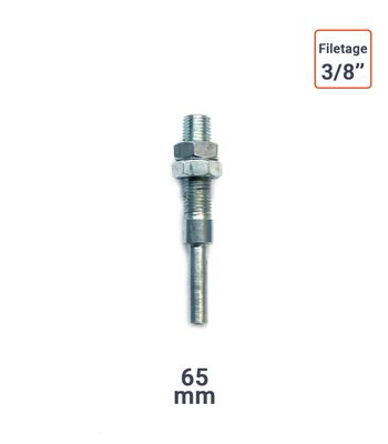 Adaptateur porte outils 6 mm LONG pour Rape Cloche filetage 3/8''