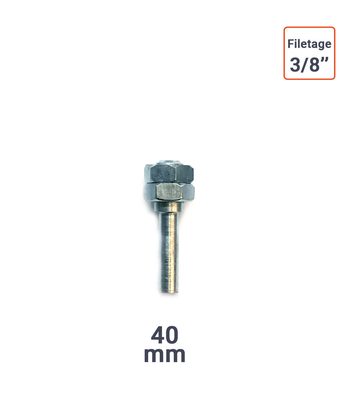 adaptateur porte outils 6 mm pour Rape Cloche filetage 3/8''