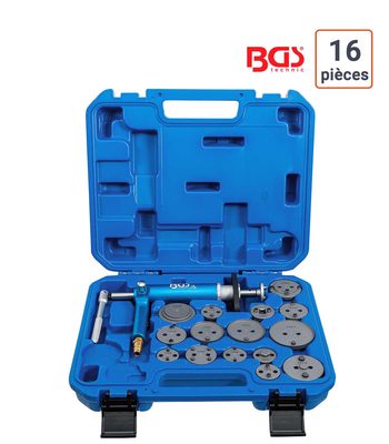Coffret repousse-pistons de frein pneumatique 16 pièces
