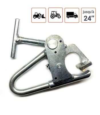 Pince bloque talon pneus PL Agri Génie Civil