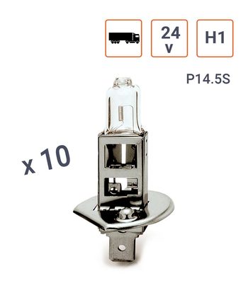 Ampoule H1 24V 70W Culot P14.5S - Boite de 10 ex.