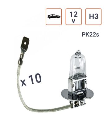 Ampoule H3 12V-55W Culot PK22s - Boite de 10 ex.