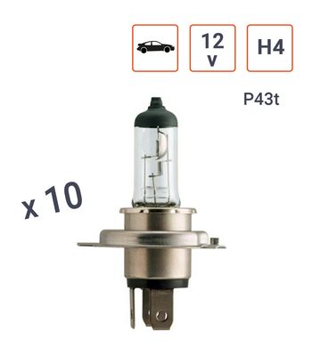 Ampoule H4 12V 60W Culot P43t - Boite de 10 ex.