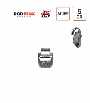 Masses ACIER de 5 gr.  boite de 100 ex. RODMAX