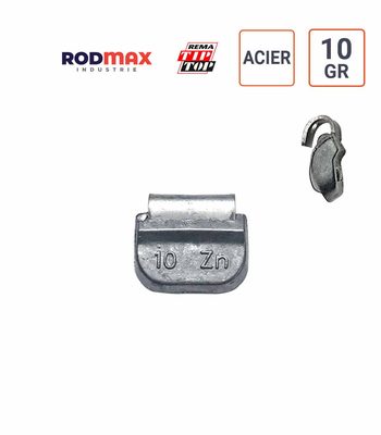 Masses ACIER de 10 gr.  boite de 100 ex. RODMAX