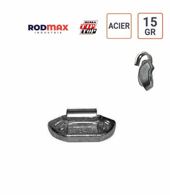 Masses ACIER de 15 gr.  boite de 100 ex. RODMAX
