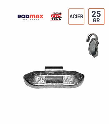 Masses ACIER de 25 gr. boite de 100 ex. RODMAX