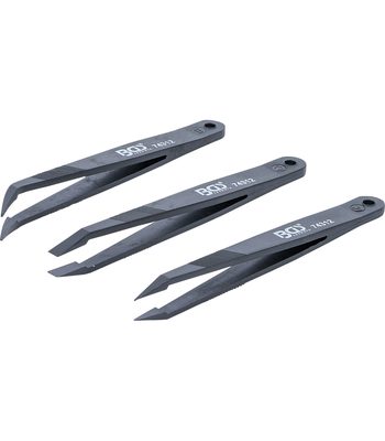 Lot de 3 pincettes en plastique