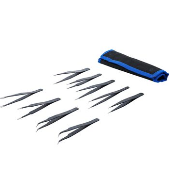 Lot de 9 pincettes en acier